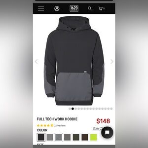 1620 USA men’s L utility jacket